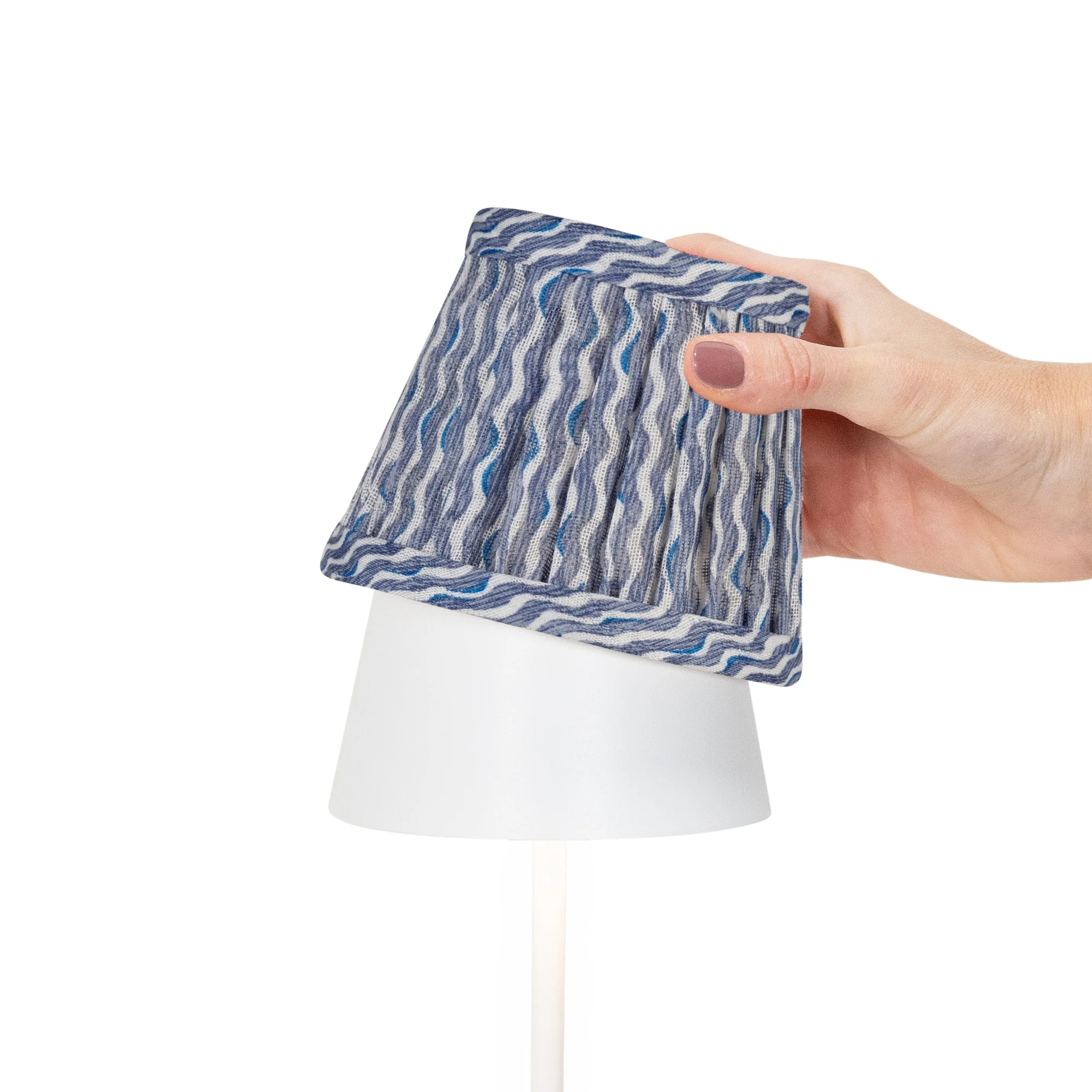 Zafferano x Fermoie Fabric Lampshades - Popple Pattern - Image 17