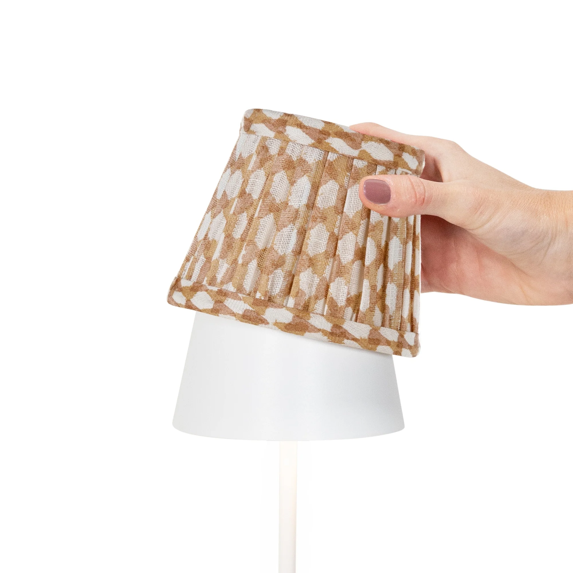 Zafferano x Fermoie Fabric Lampshades - Wicker Pattern - Image 22